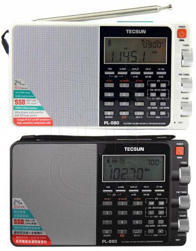 Tecsun PL-880 couleur blanc noir